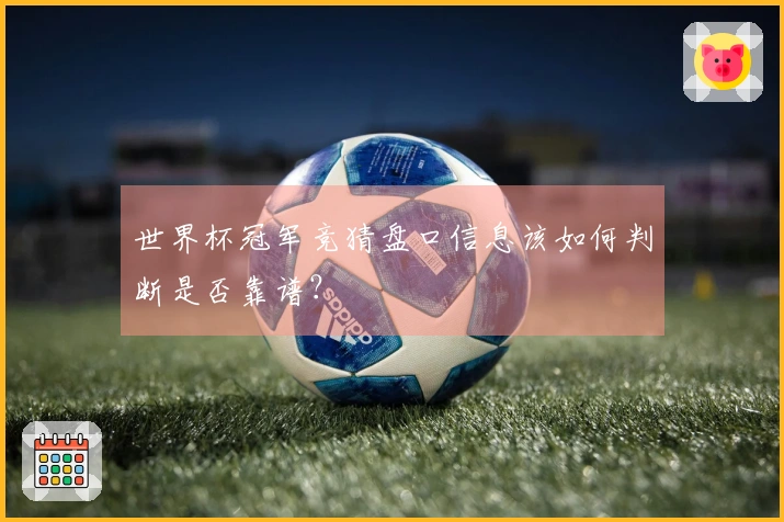 世界杯冠军竞猜盘口信息该如何判断是否靠谱？